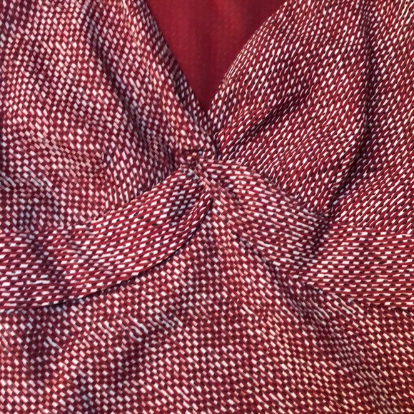 Ann Taylor Loft Twist Knot V-Neck Blouse - Picture 6 of 9